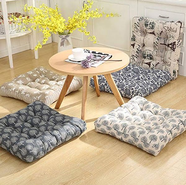 Asian floor pillows
